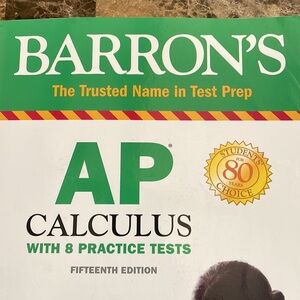 Barron's AP Calculus Test Prep - Green & White Cover